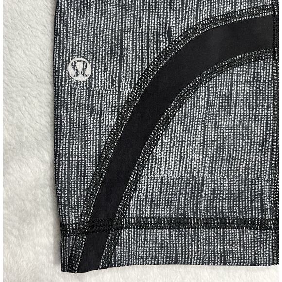 Lululemon Run Inspire Crop II Sz 6 Savasana Burlap Luxtreme Leggings Monochrome - Picture 4 of 13